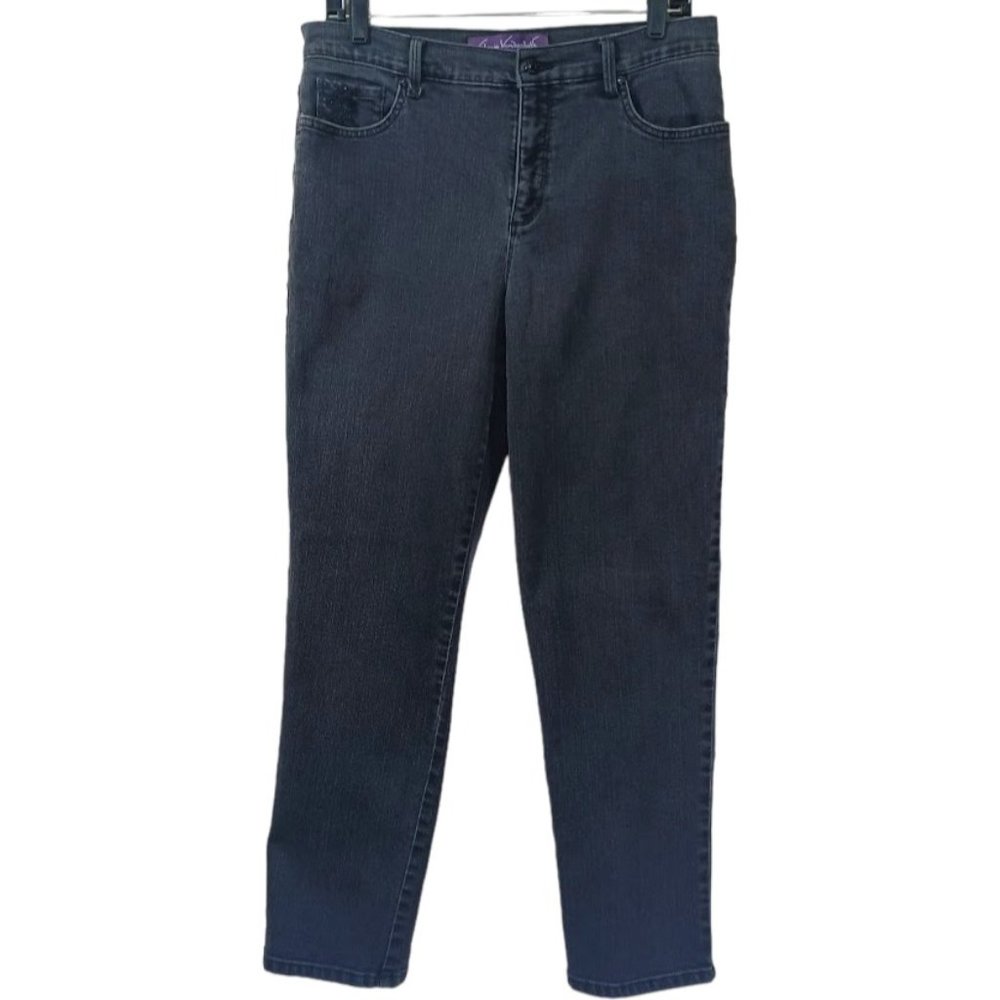 Gloria Vanderbilt Gray-Wash High Rise "Amanda" Jeans Size 10